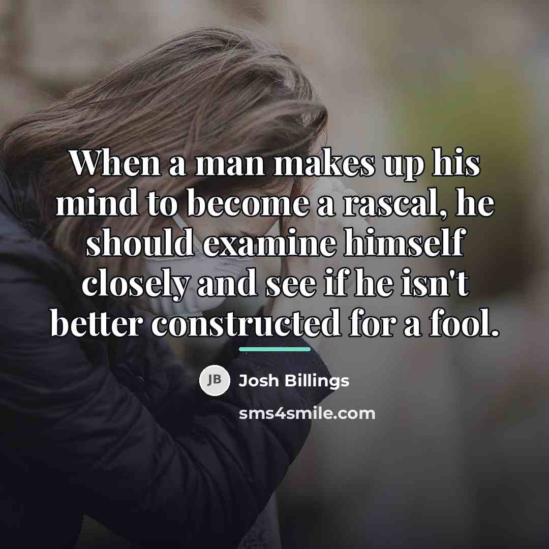 “When a man makes up his mind to become a…” quote by Josh Billings