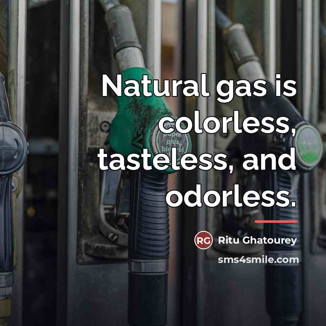 “Natural gas is colorless, tasteless, and odorless.…” quote by Ritu Ghatourey