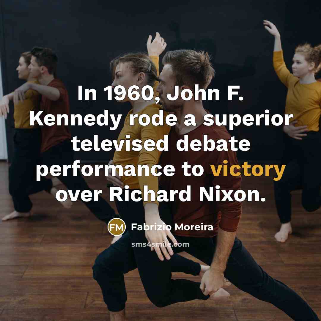 “In 1960, John F. Kennedy rode a superior televised debate…” quote by Fabrizio Moreira
