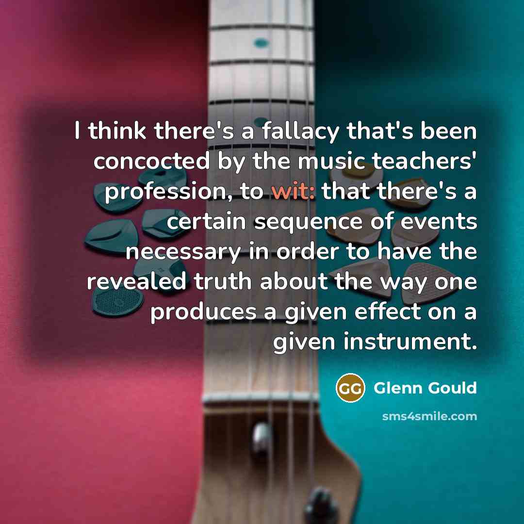 “I think there's a fallacy that's been concocted by the…” quote by Glenn Gould