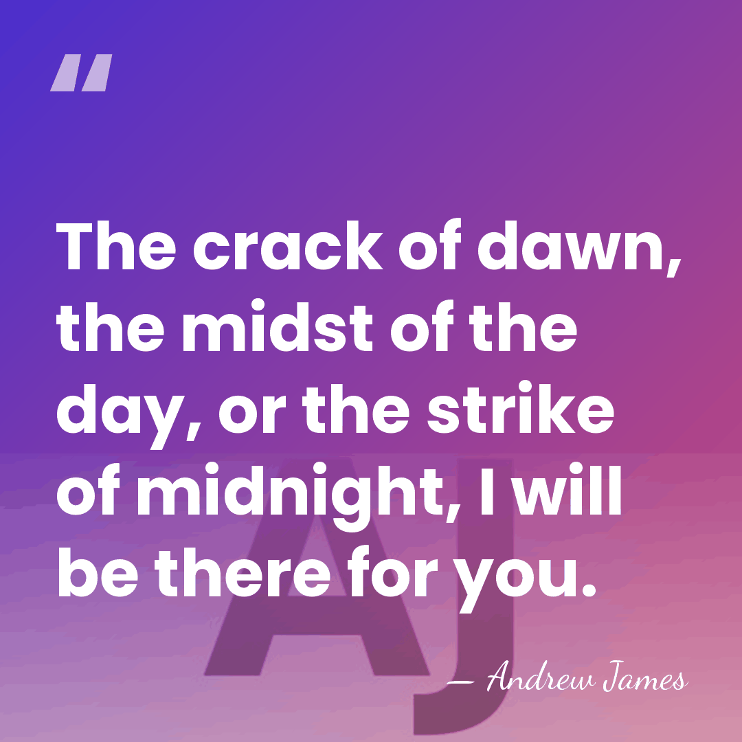 The crack of dawn, the midst of the day, or the strike&hellip; - Andrew James