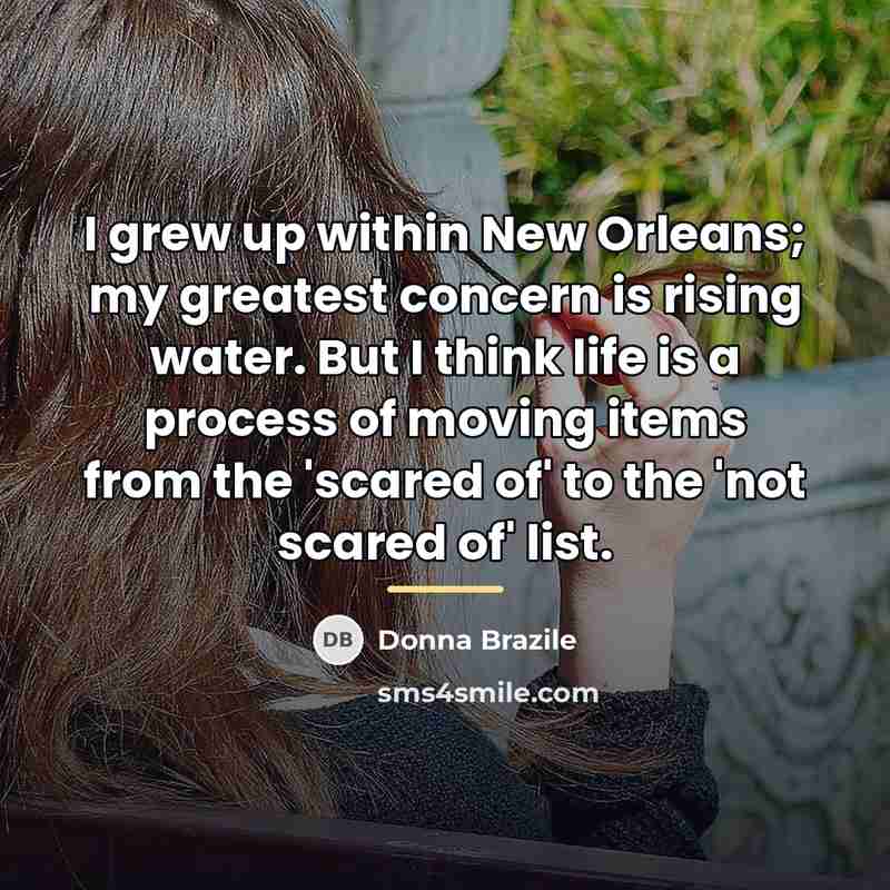 “I grew up within New Orleans; my greatest concern is…” quote by Donna Brazile