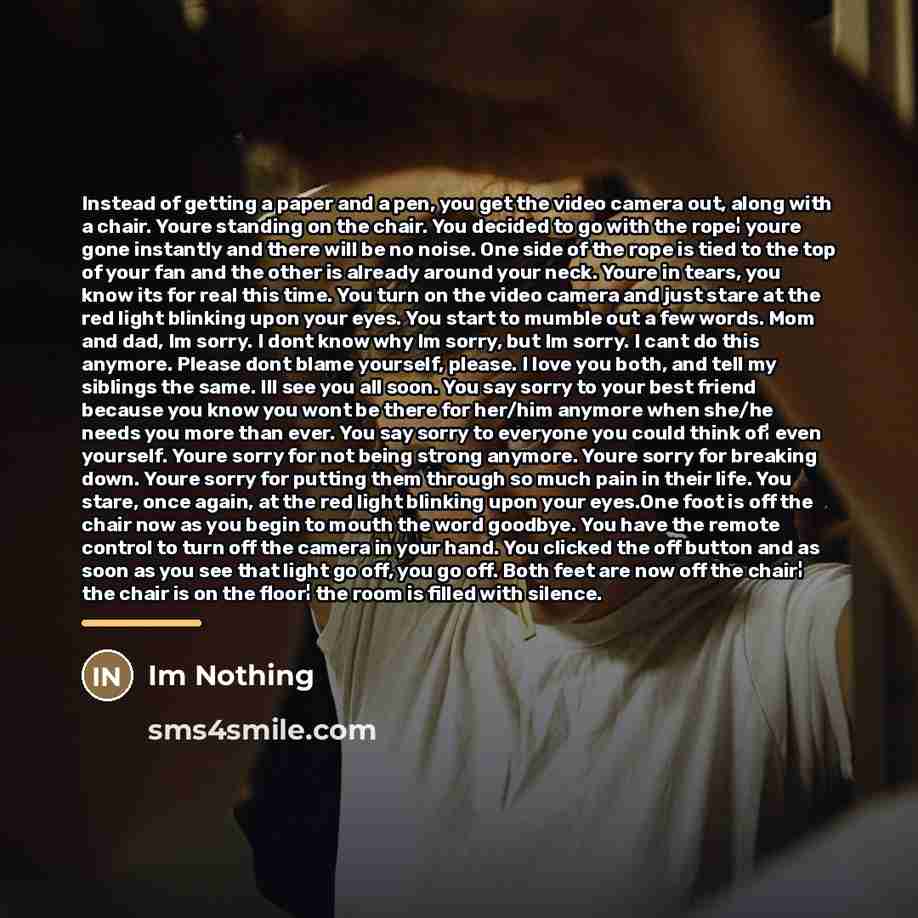 “Instead of getting a paper and a pen, you get…” quote by Im Nothing