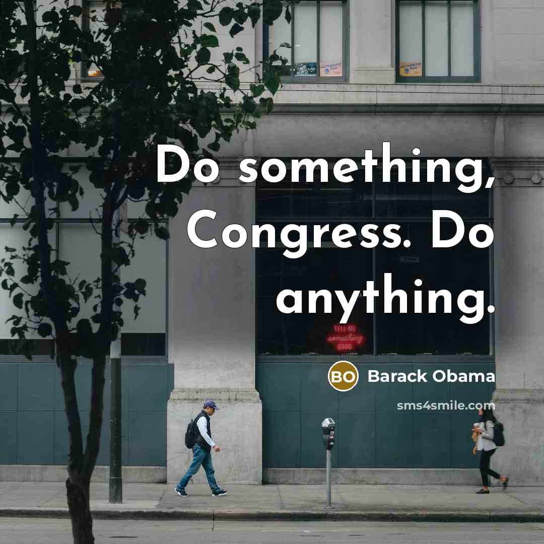 “Do something, Congress. Do anything.…” quote by Barack Obama
