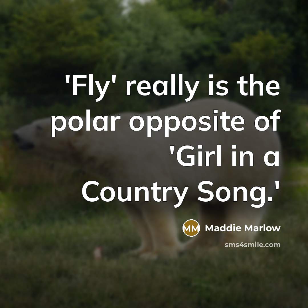 “'Fly' really is the polar opposite of 'Girl in a…” quote by Maddie Marlow