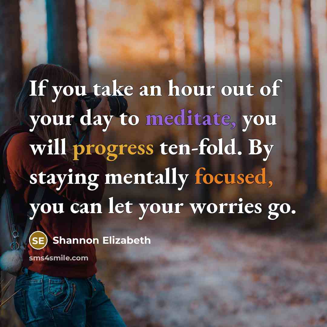 “If you take an hour out of your day to…” quote by Shannon Elizabeth