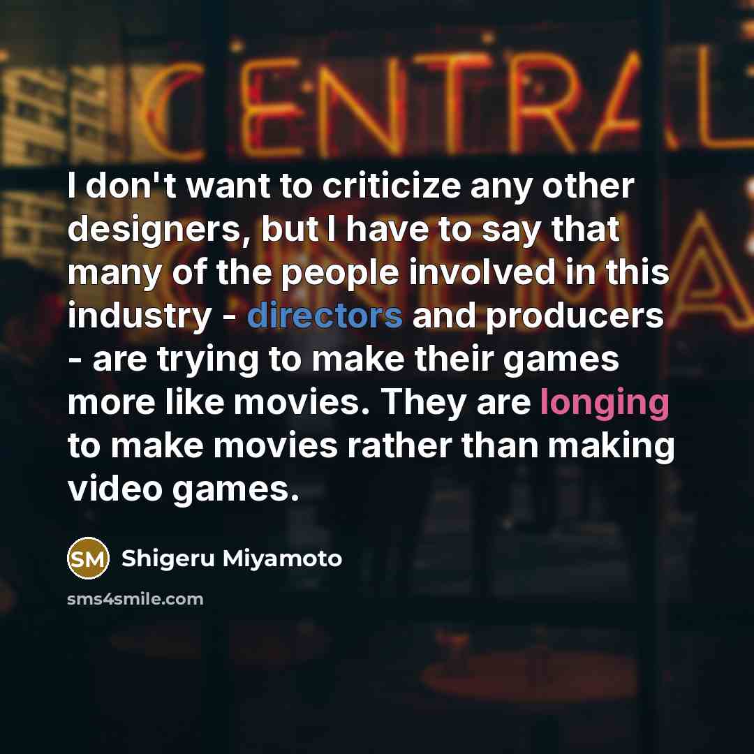 “I don't want to criticize any other designers, but I…” quote by Shigeru Miyamoto