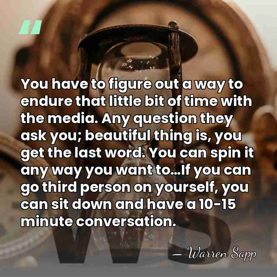 You have to figure out a way to endure that little bit&hellip; - Warren Sapp