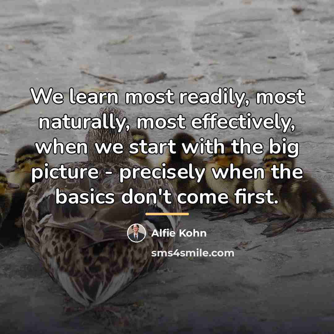 “We learn most readily, most naturally, most effectively, when we…” quote by Alfie Kohn