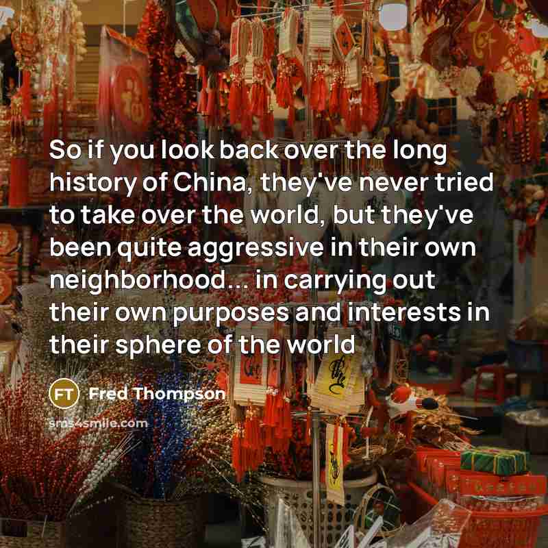 “So if you look back over the long history of…” quote by Fred Thompson
