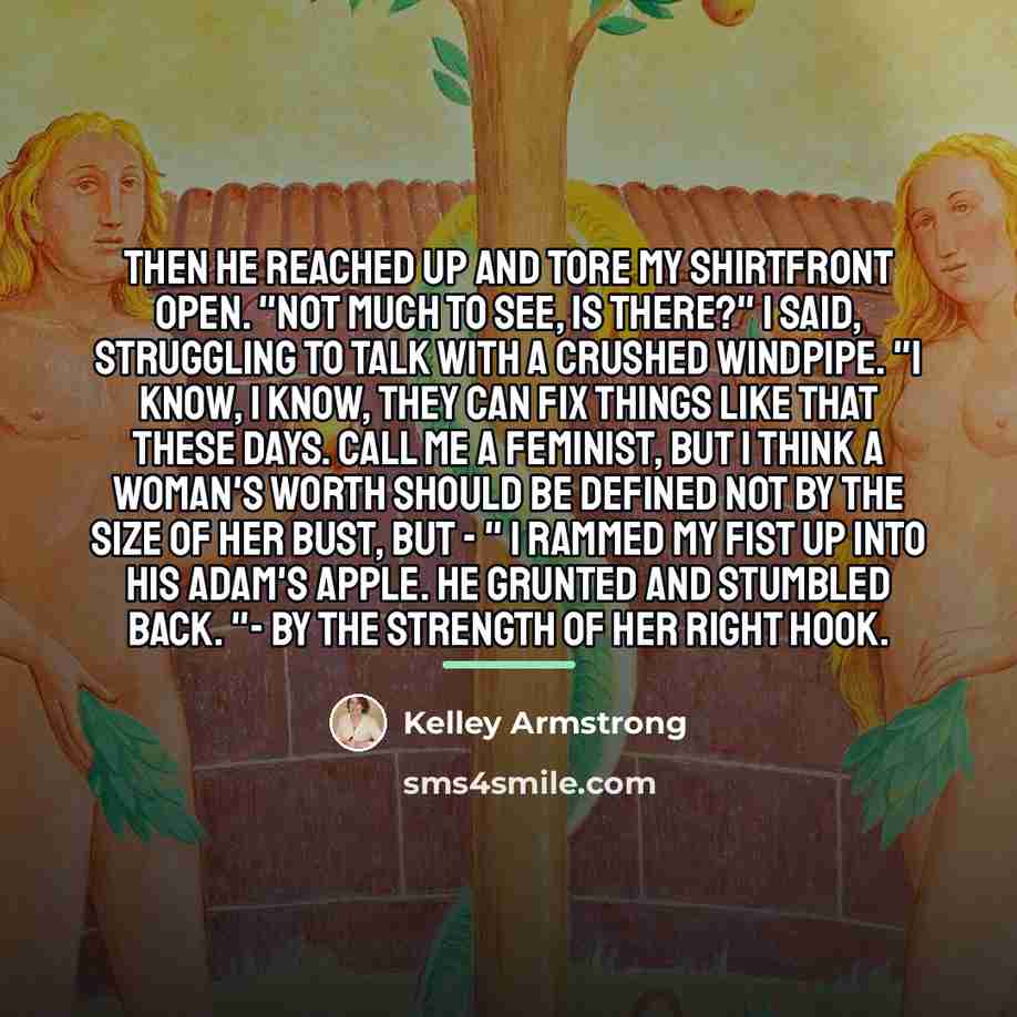 “Then he reached up and tore my shirtfront open. "Not…” quote by Kelley Armstrong