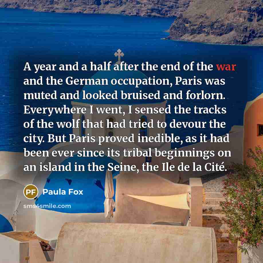 “A year and a half after the end of the…” quote by Paula Fox