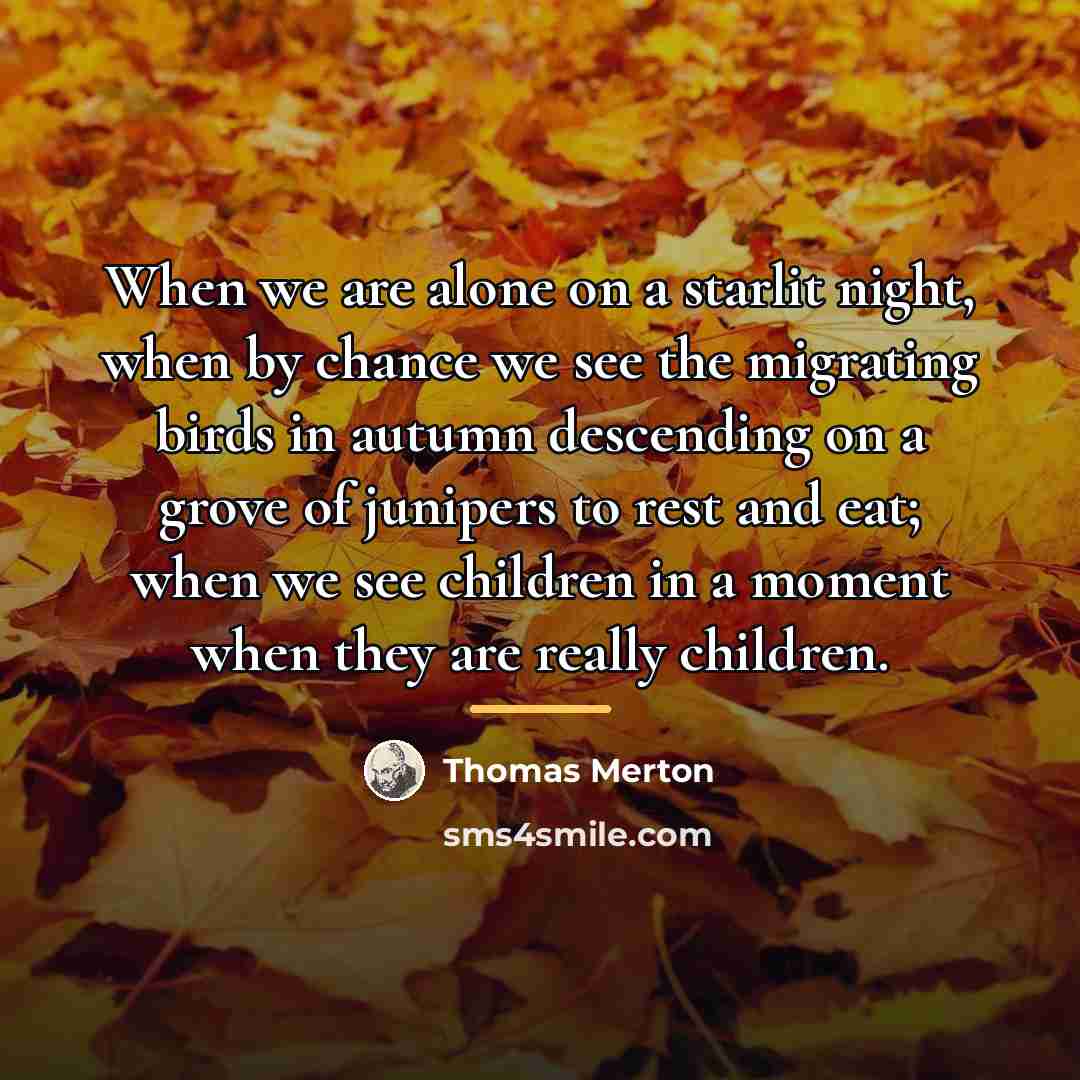 “When we are alone on a starlit night, when by…” quote by Thomas Merton
