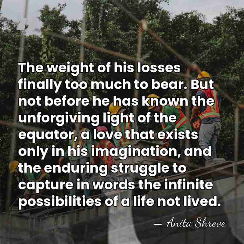 The weight of his losses finally too much to bear. But not&hellip; - Anita Shreve