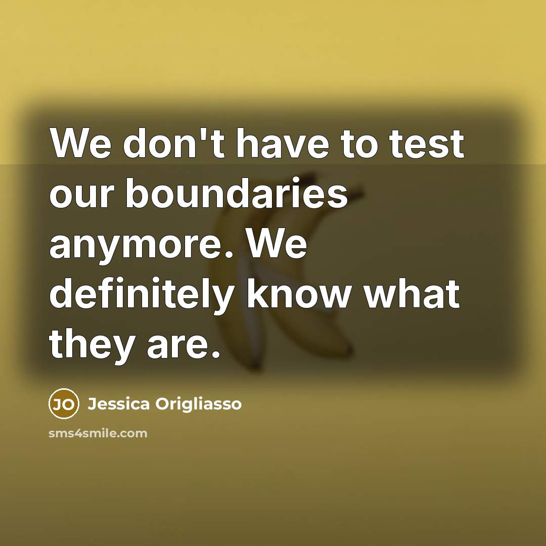 “We don't have to test our boundaries anymore. We definitely…” quote by Jessica Origliasso