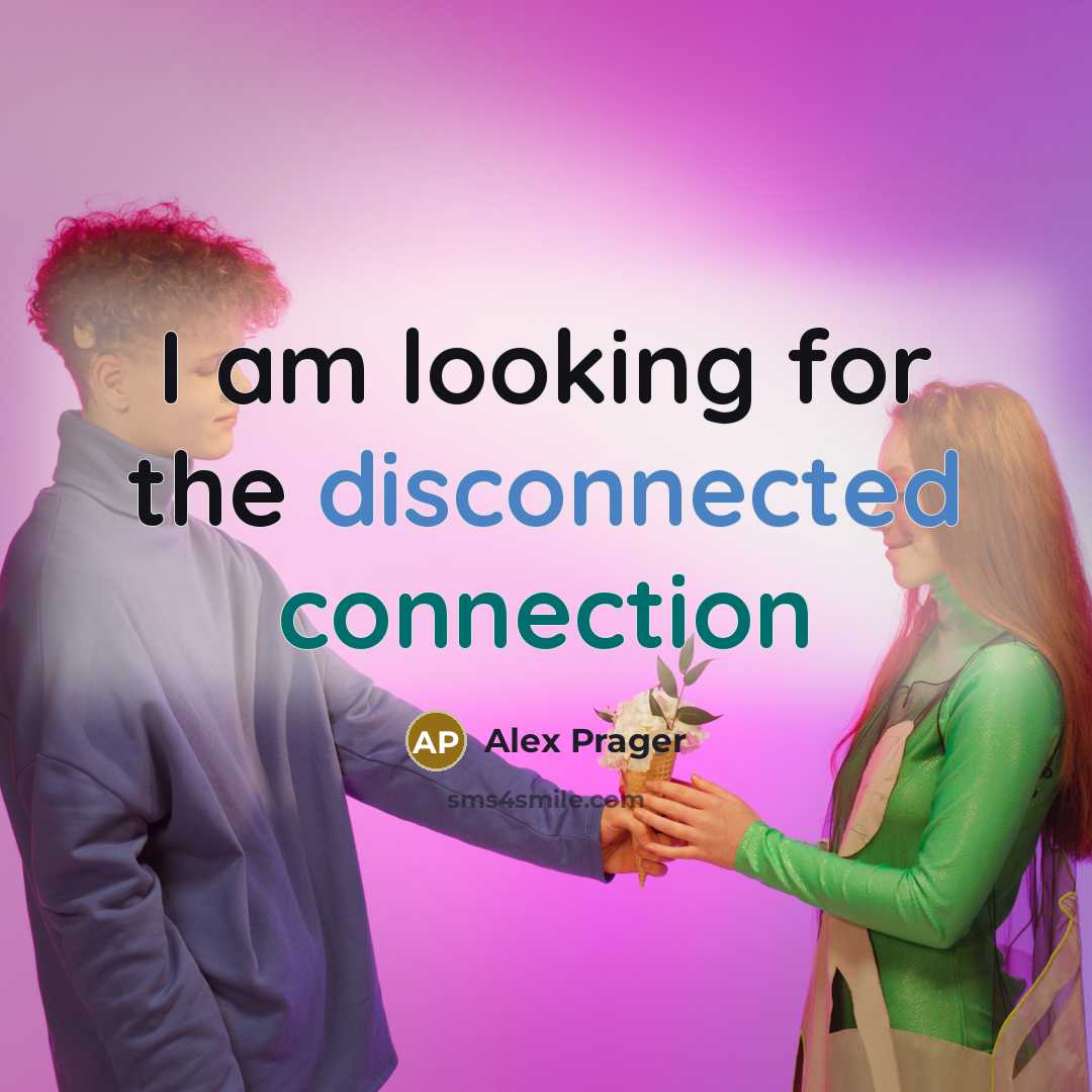 “I am looking for the disconnected connection…” quote by Alex Prager