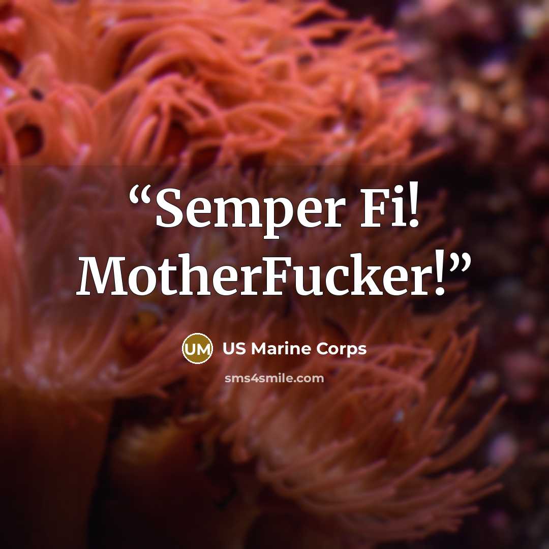 “Semper Fi!﻿ MotherFucker!” quote by US Marine Corps