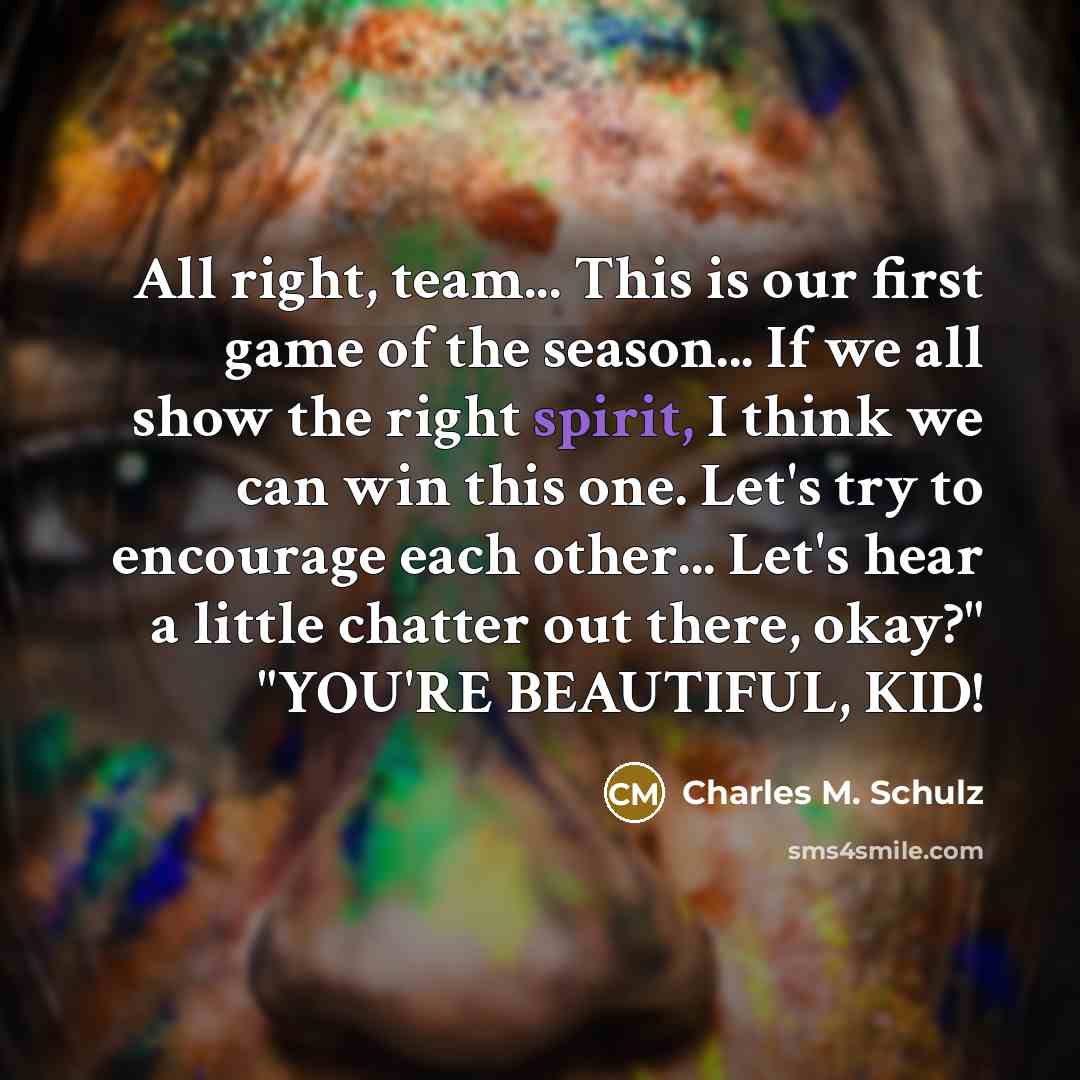 “All right, team... This is our first game of the…” quote by Charles M. Schulz