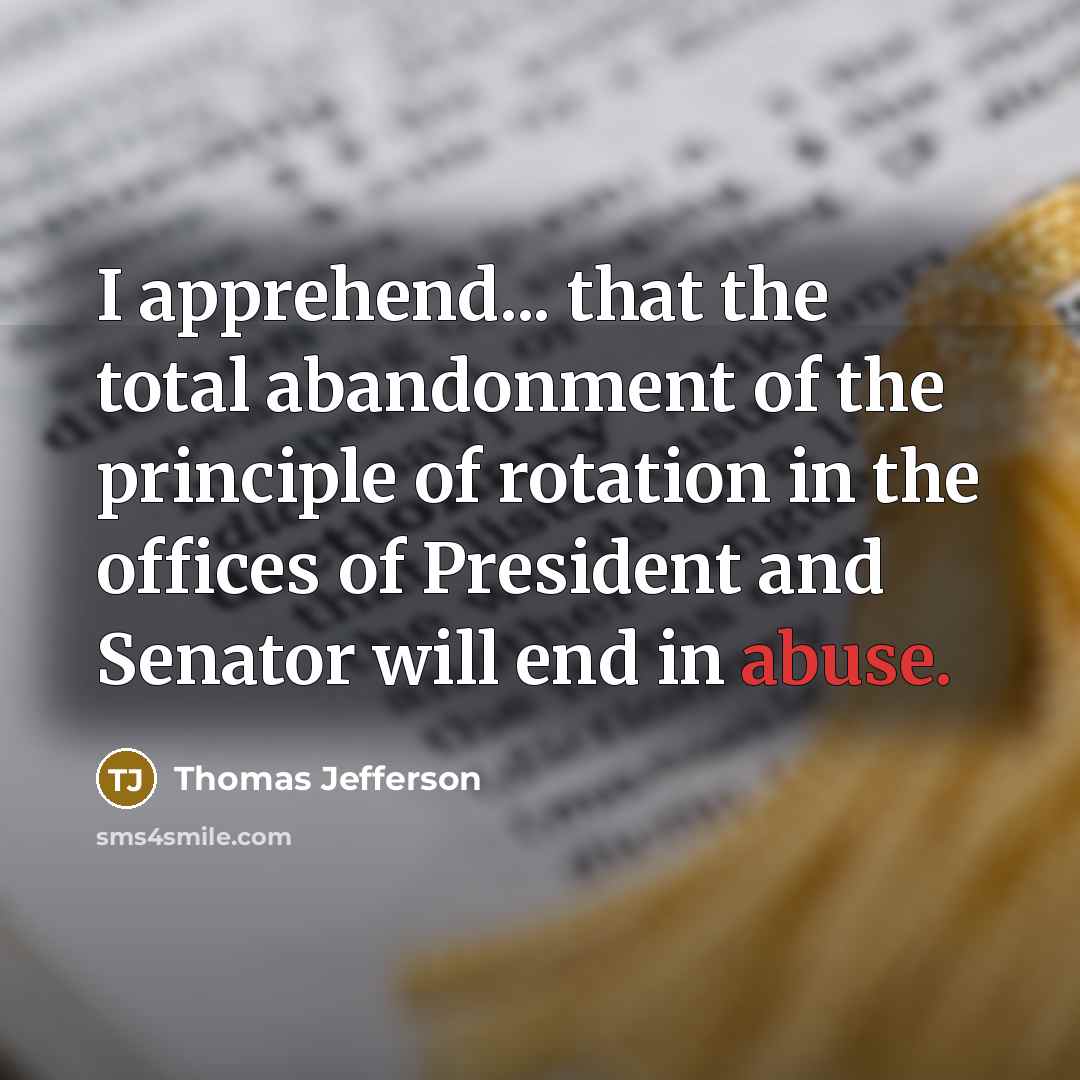 “I apprehend... that the total abandonment of the principle of…” quote by Thomas Jefferson