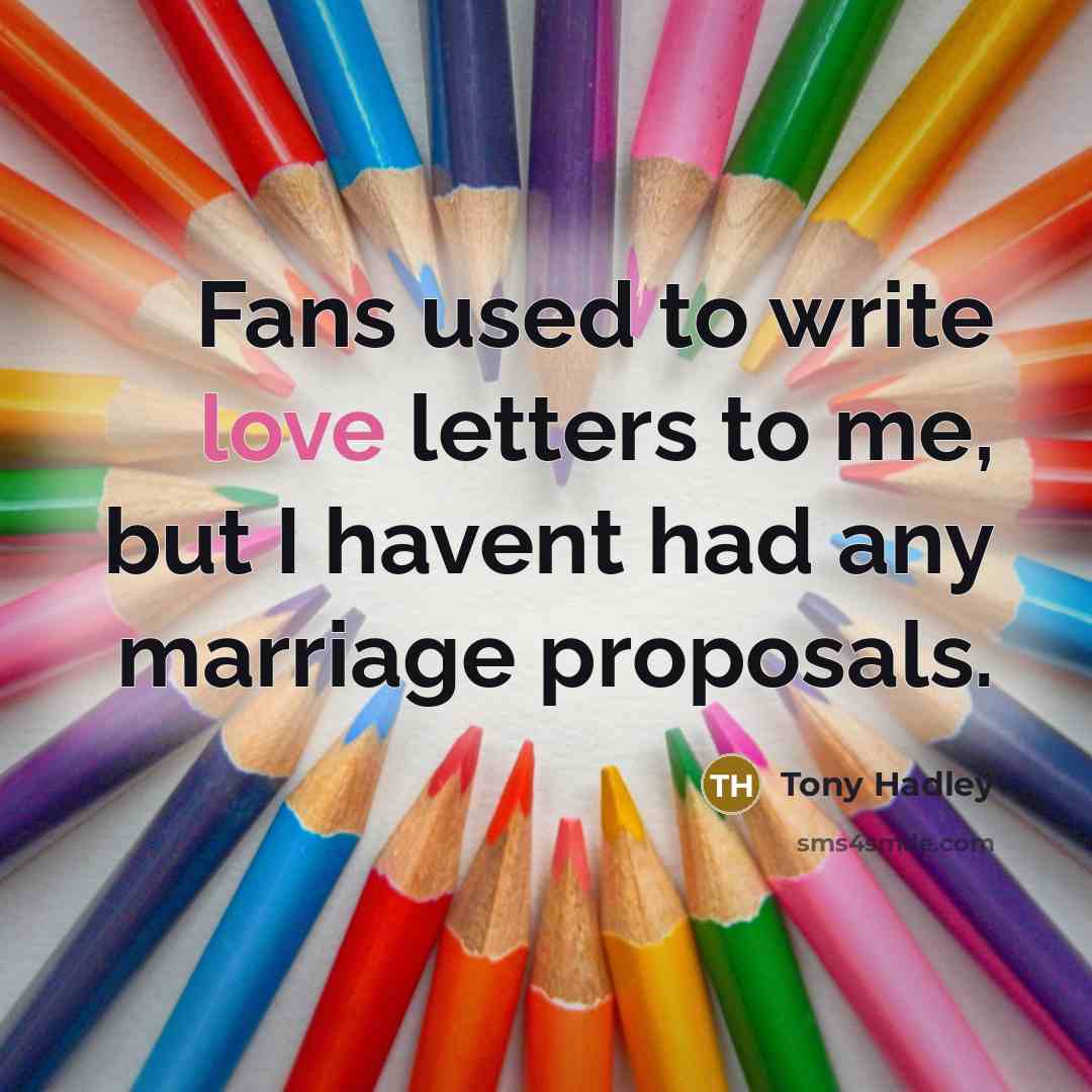 “Fans used to write love letters to me, but I…” quote by Tony Hadley