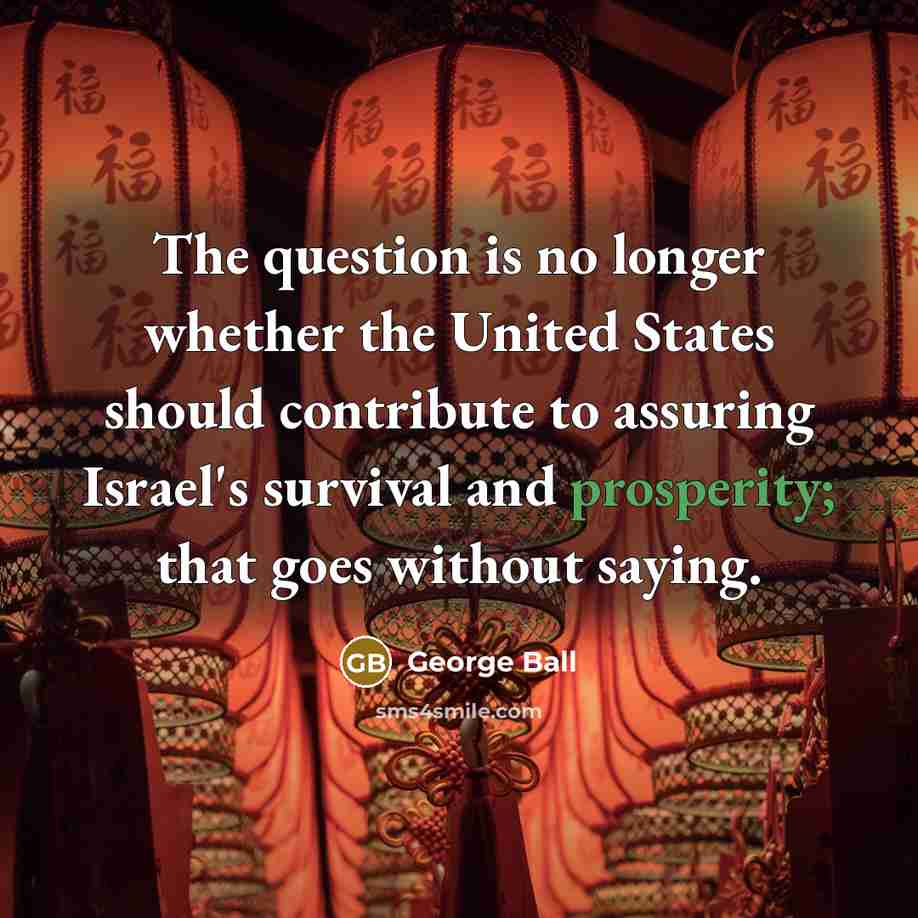 “The question is no longer whether the United States should…” quote by George Ball