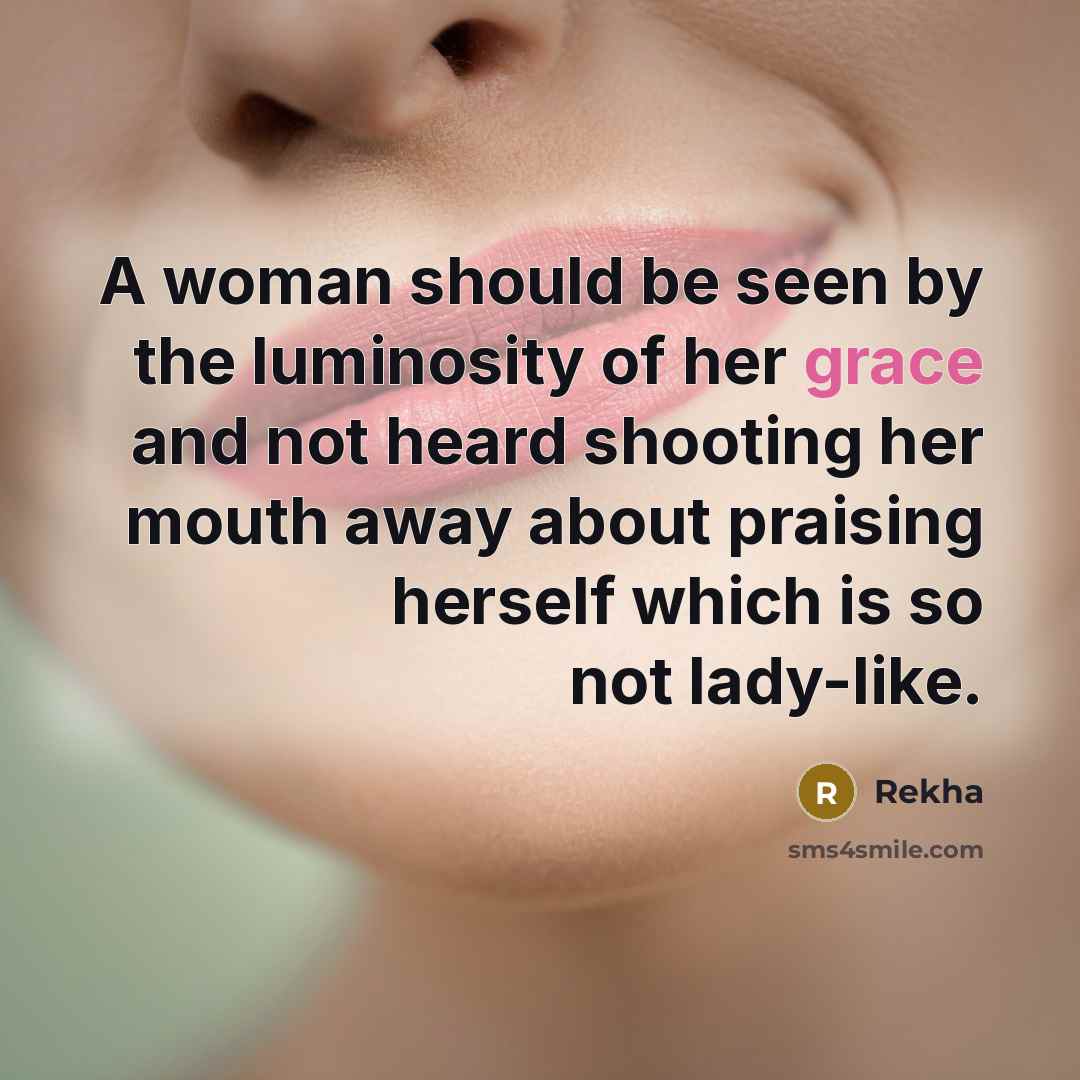 “A woman should be seen by the luminosity of her…” quote by Rekha