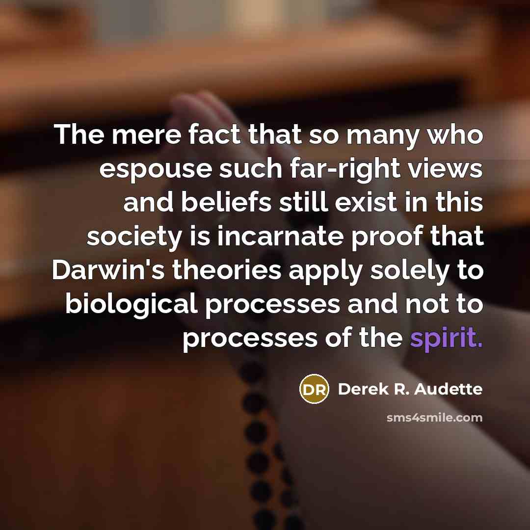 “The mere fact that so many who espouse such far-right…” quote by Derek R. Audette