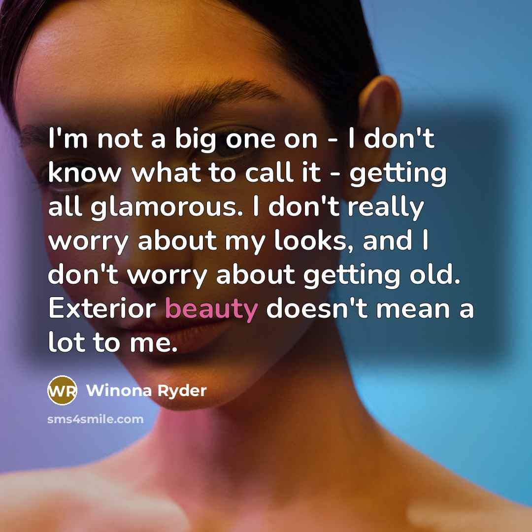 “I'm not a big one on - I don't know…” quote by Winona Ryder