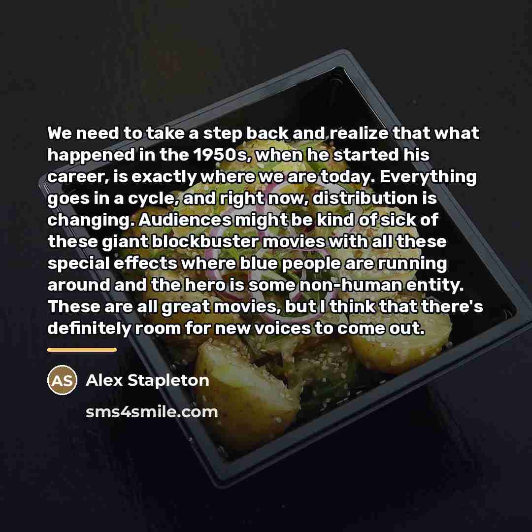 “We need to take a step back and realize that…” quote by Alex Stapleton