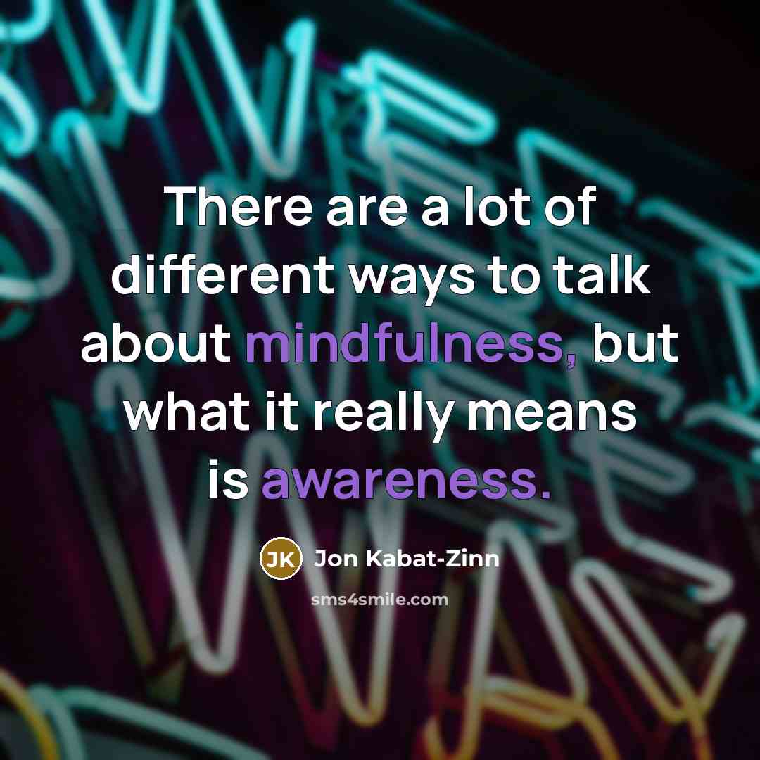 “There are a lot of different ways to talk about…” quote by Jon Kabat-Zinn