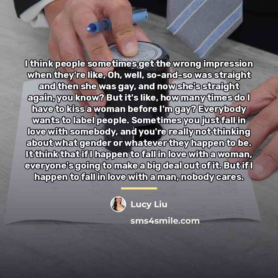 “I think people sometimes get the wrong impression when they're…” quote by Lucy Liu