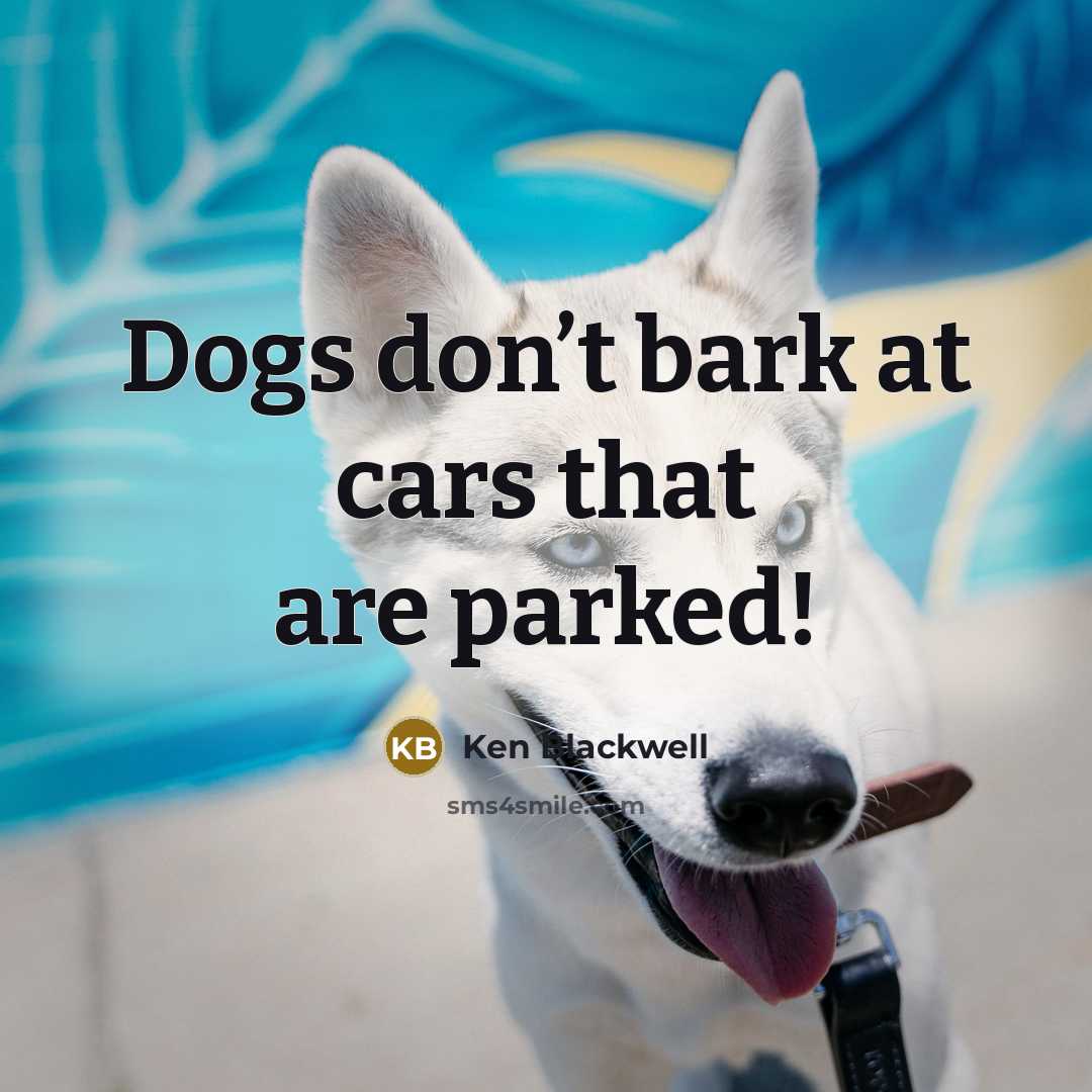 “Dogs don’t bark at cars that are parked!…” quote by Ken Blackwell