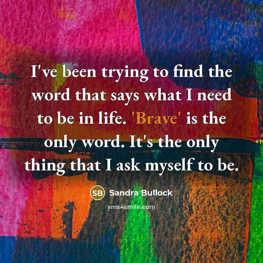 “I've been trying to find the word that says what…” quote by Sandra Bullock