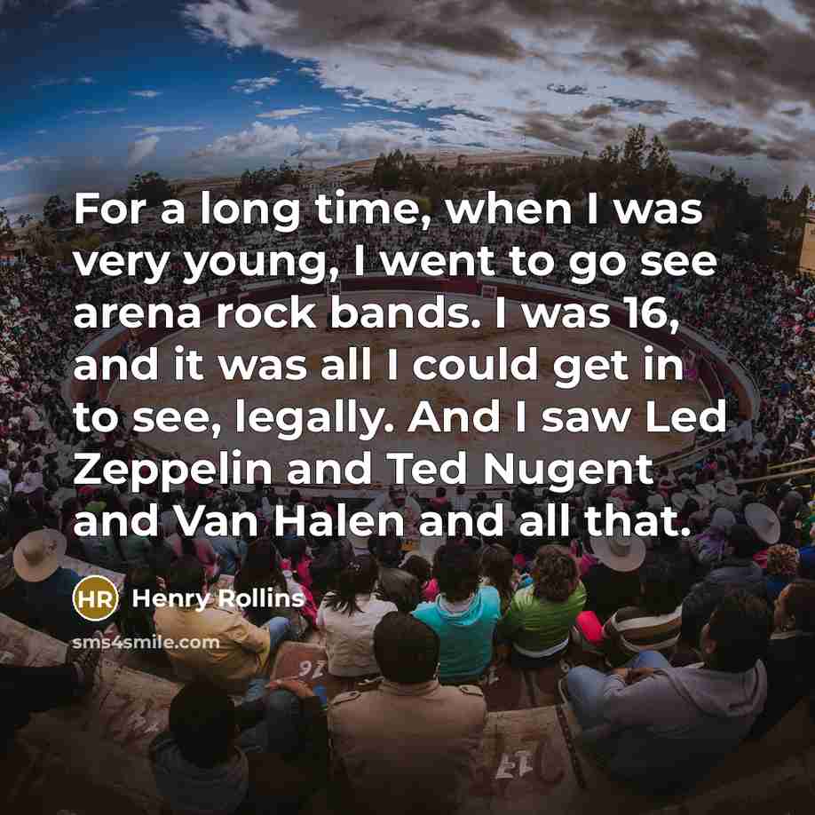 “For a long time, when I was very young, I…” quote by Henry Rollins