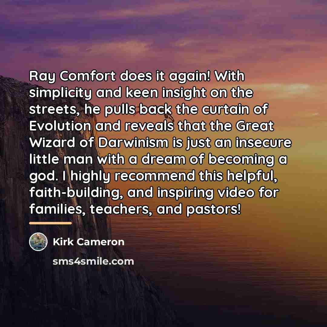 “Ray Comfort does it again! With simplicity and keen insight…” quote by Kirk Cameron