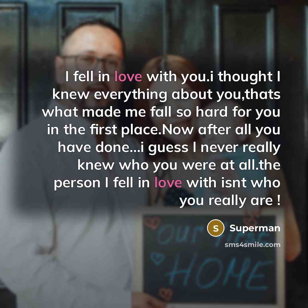 “I fell in love with you.i thought I knew everything…” quote by Superman