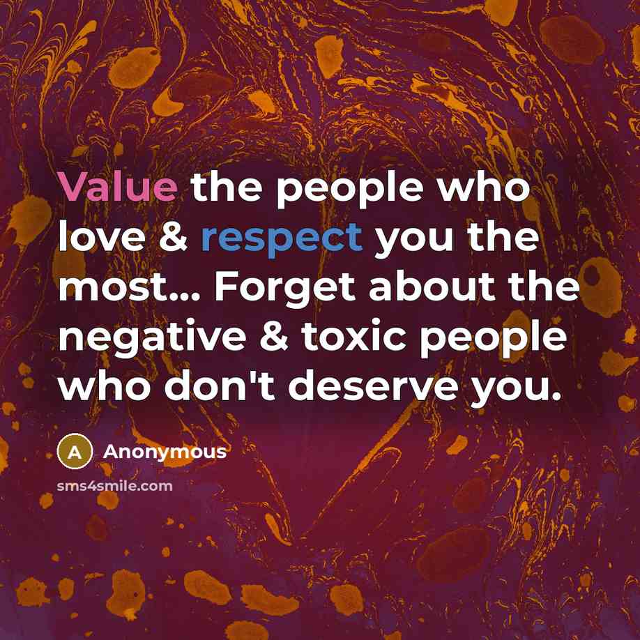“Value the people who love & respect you the most...…” quote by Anonymous
