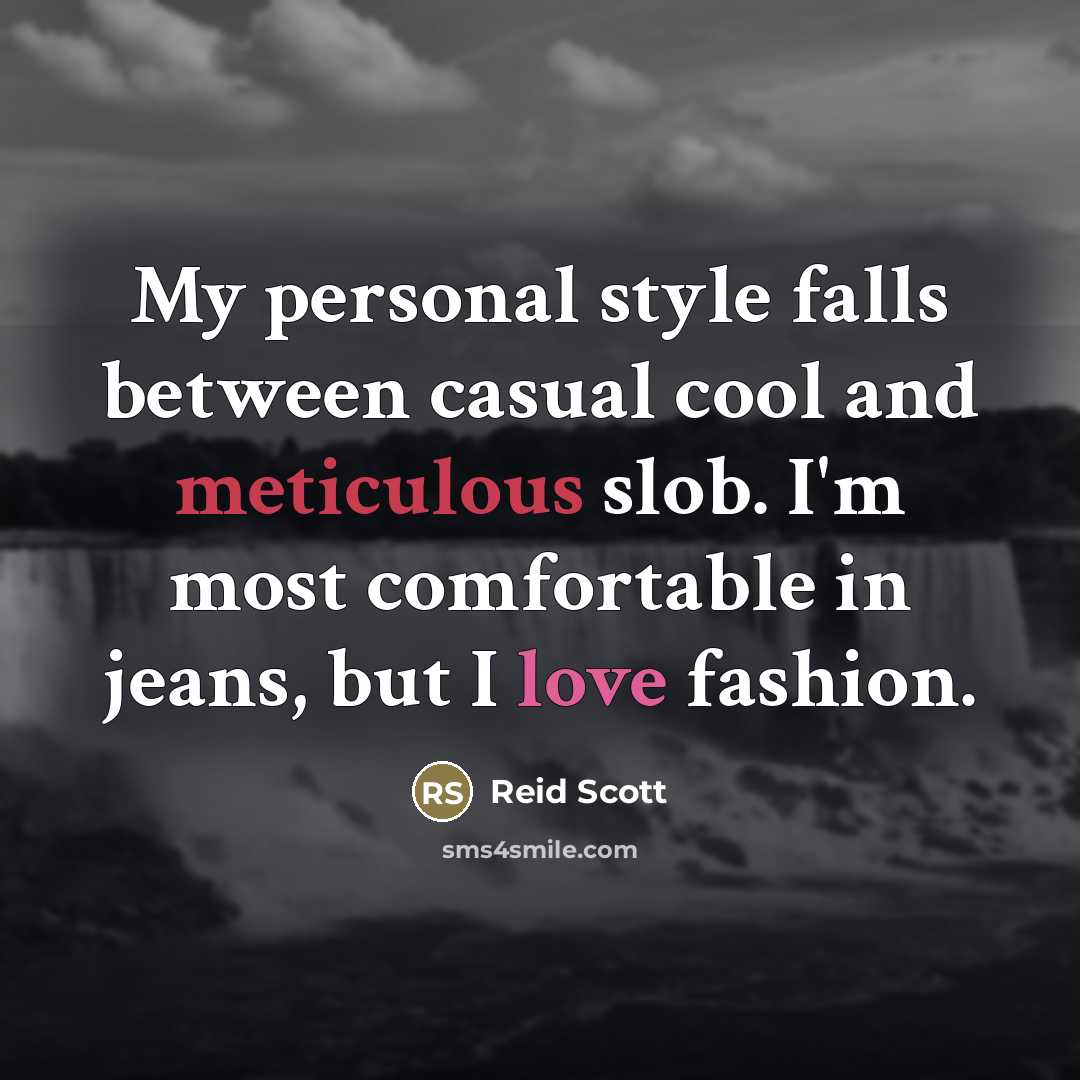 “My personal style falls between casual cool and meticulous slob.…” quote by Reid Scott