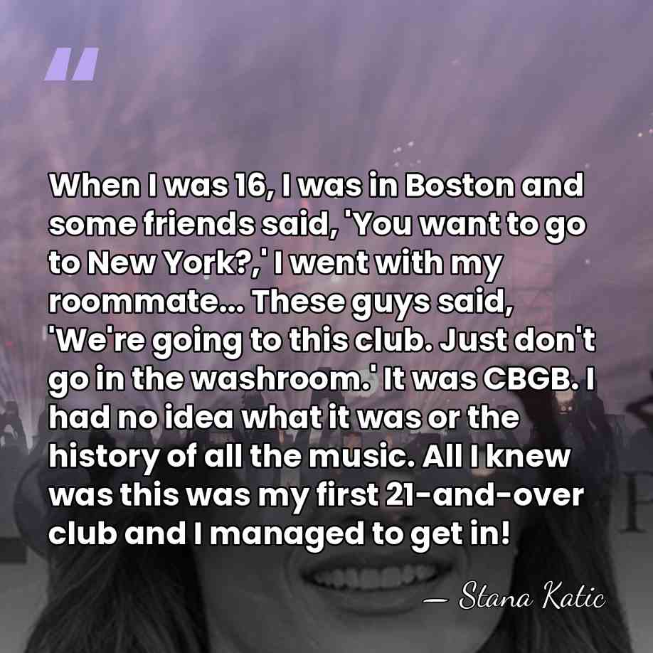 When I was 16, I was in Boston and some friends said,&hellip; - Stana Katic