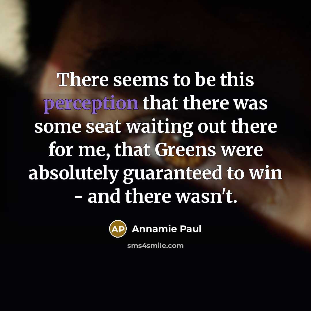 “There seems to be this perception that there was some…” quote by Annamie Paul