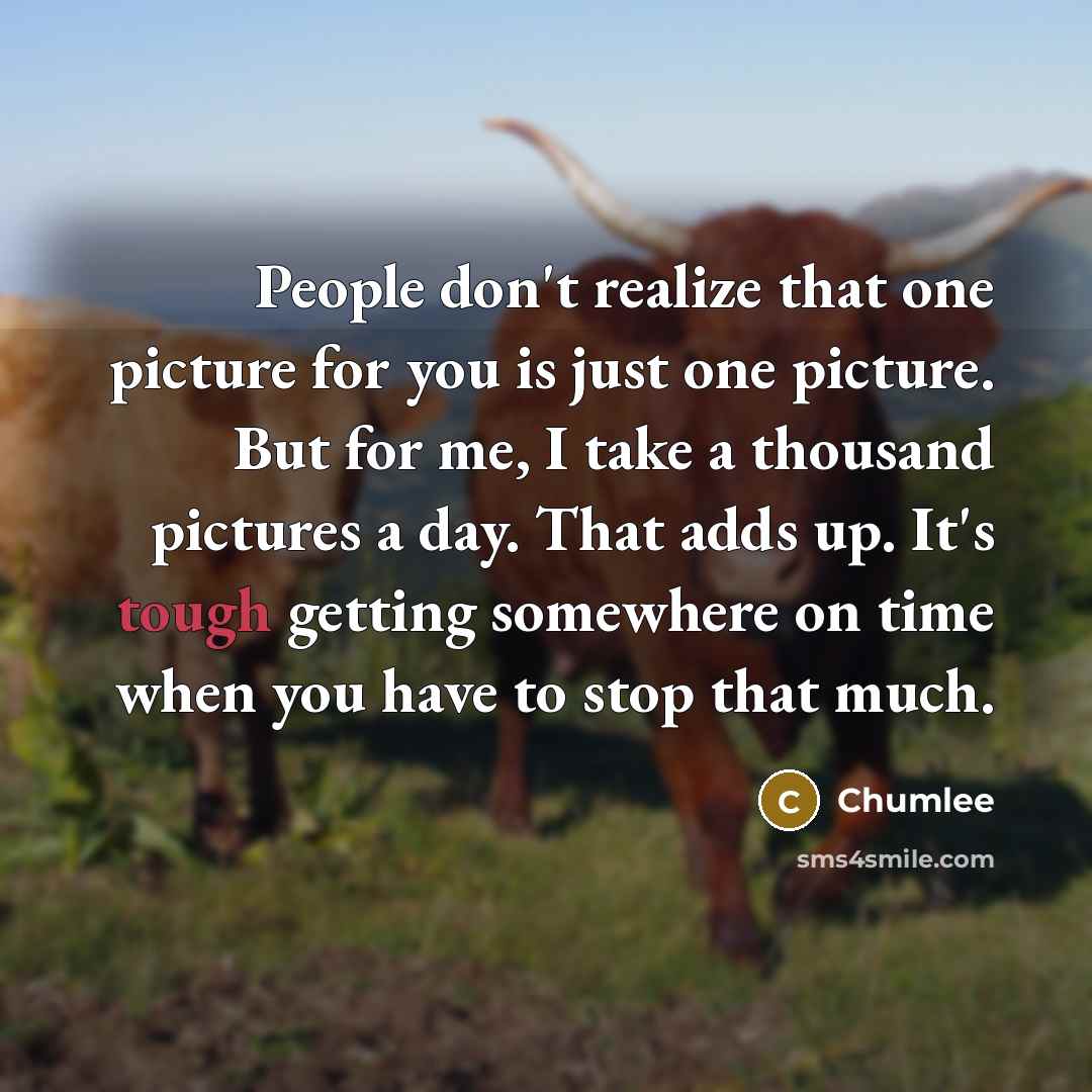 “People don't realize that one picture for you is just…” quote by Chumlee