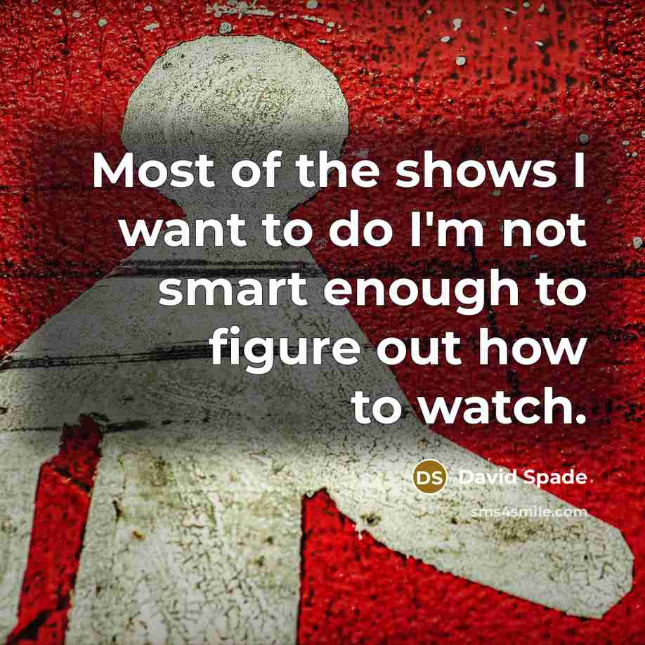 “Most of the shows I want to do I'm not…” quote by David Spade