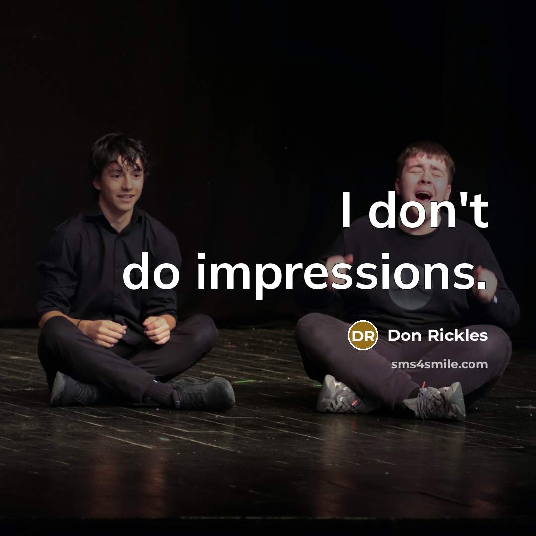 “I don't do impressions.…” quote by Don Rickles