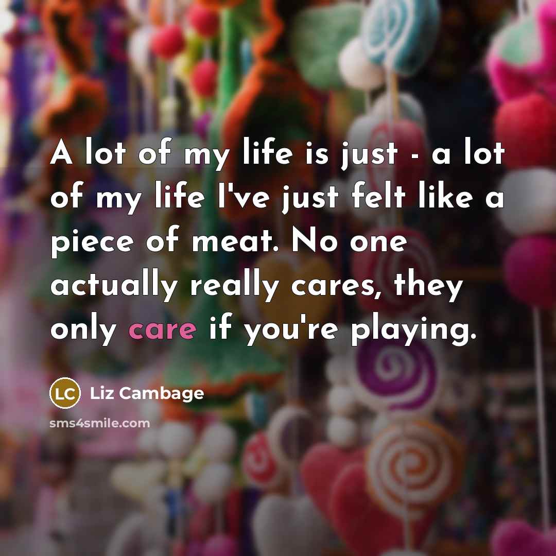 “A lot of my life is just - a lot…” quote by Liz Cambage