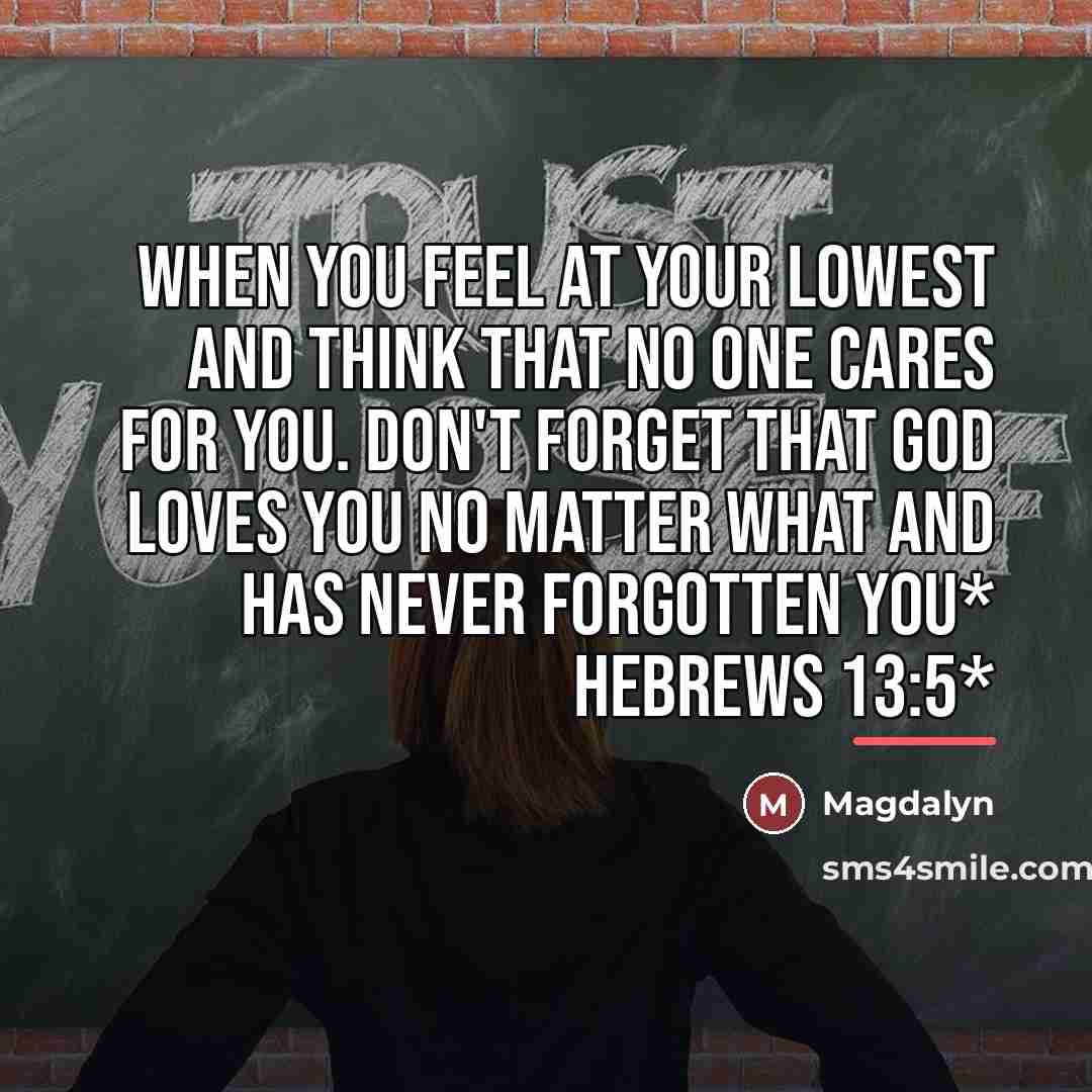 “When you feel at your lowest and think that no…” quote by Magdalyn