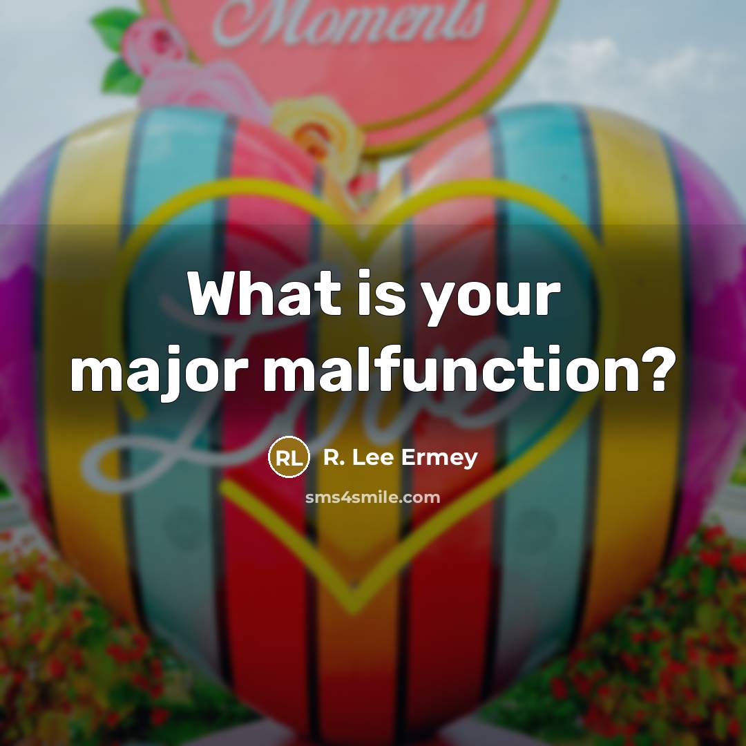 “What is your major malfunction?…” quote by R. Lee Ermey