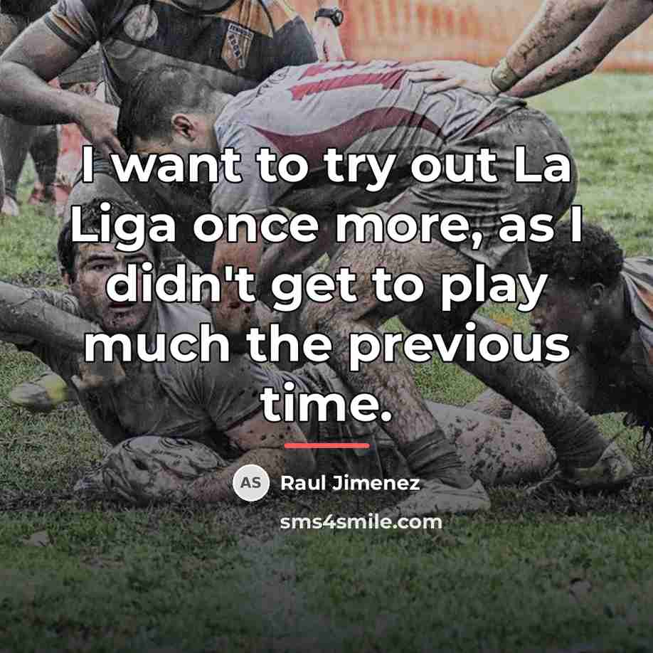 “I want to try out La Liga once more, as…” quote by Raul Jimenez