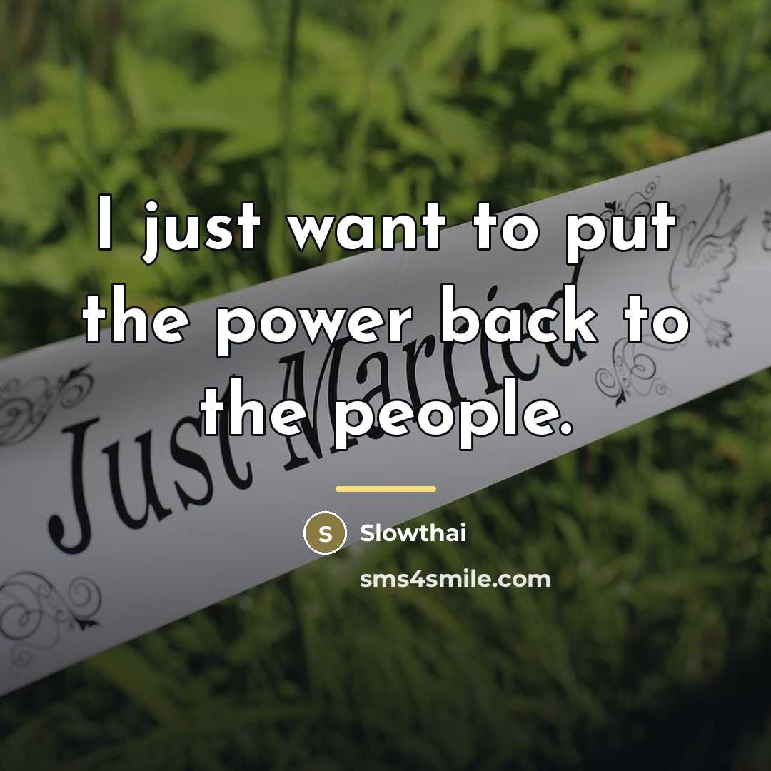 “I just want to put the power back to the…” quote by Slowthai