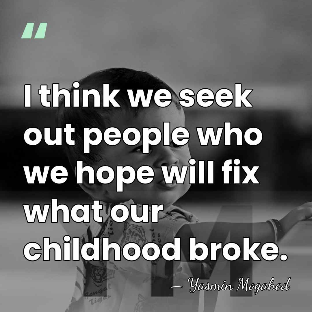 I think we seek out people who we hope will fix what&hellip; - Yasmin Mogahed
