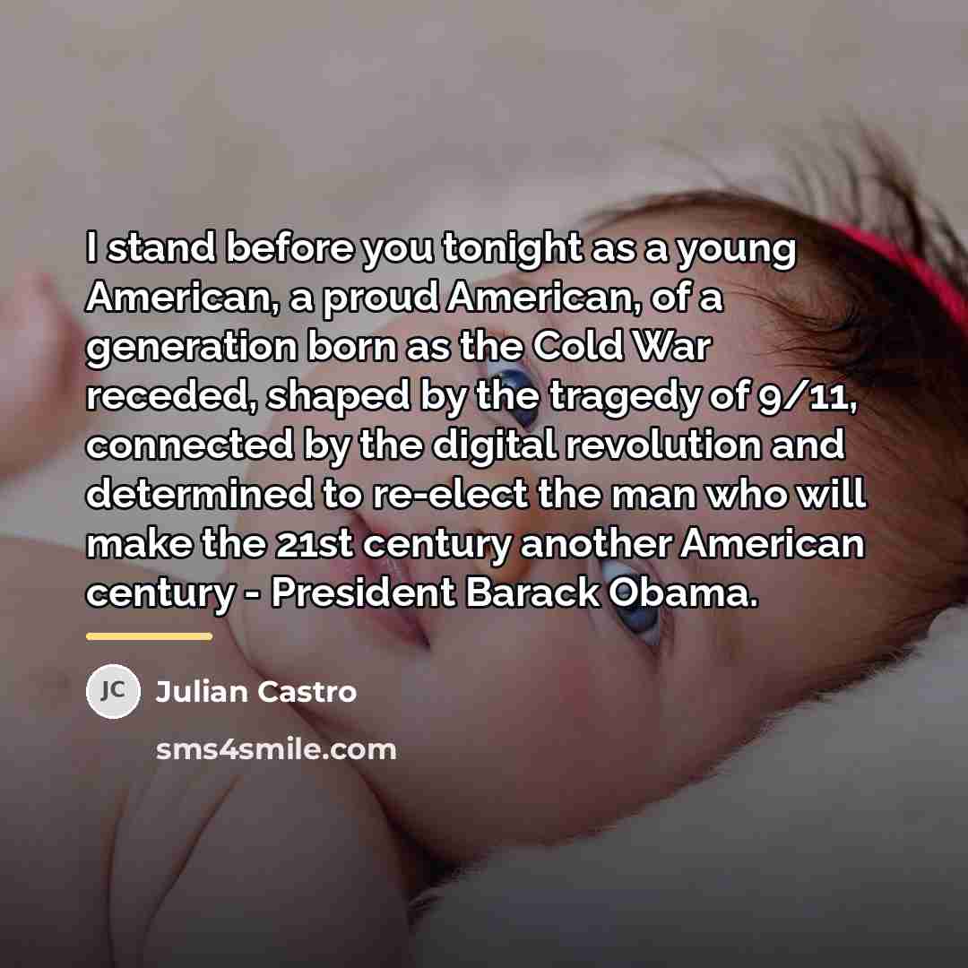 “I stand before you tonight as a young American, a…” quote by Julian Castro